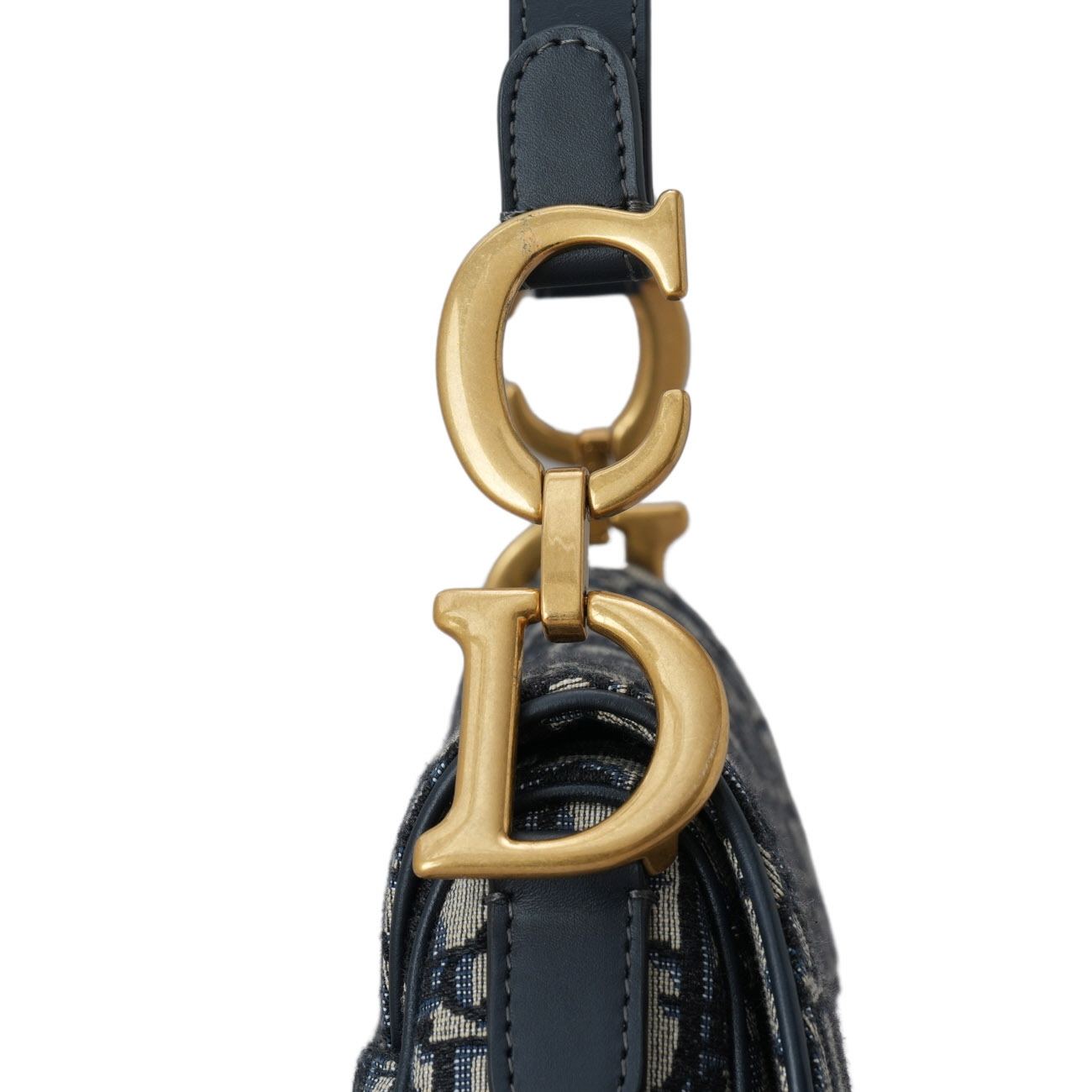 CHRISTIAN DIOR(USED)크리스찬디올 오블리크 새들백 미듐 & 스트랩